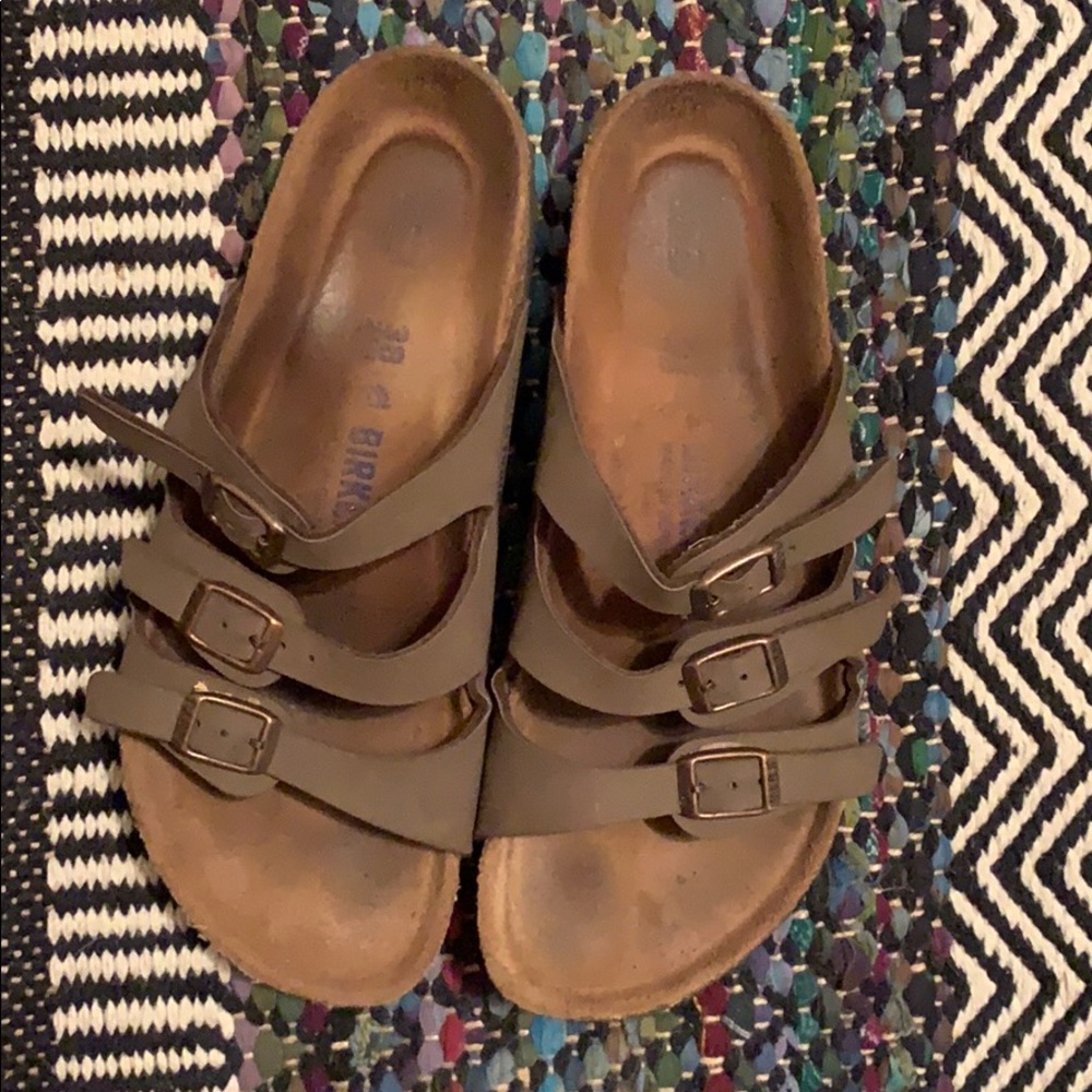 Birkenstock three strap sandals!